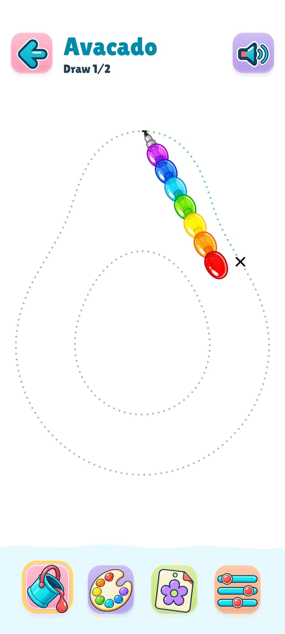 Tracing an Avocado in Drawezy